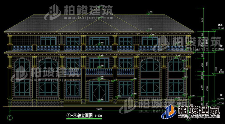 正立面图