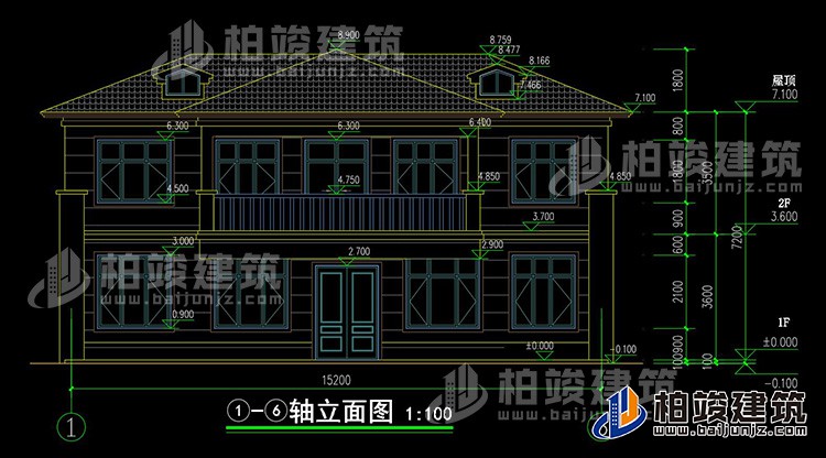 正立面图